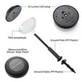 thumbnail image 4 of Luces solares brillantes para caminos, paquete de 4 luces solares que cambian de color, luces solares para caminos al aire libre IP67, impermeables, luces LED de jardín alimentadas por energía solar, 4 of 5