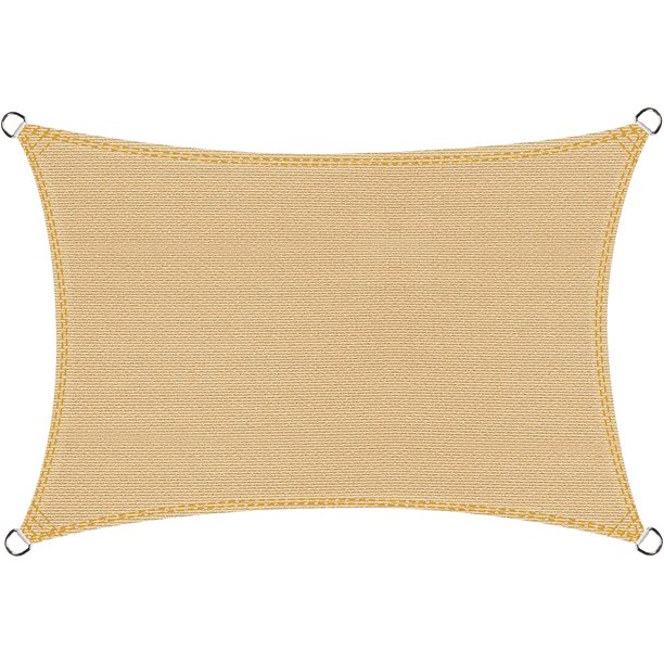 COOL AREA Toldo Vela Cuadrado 2,5 x 2,5 Metros Protección UV, Apto para Jardines y Terrazas, Resistente al Desgaste y Transpirable, Color Crema Xemadio XDHY-104-40