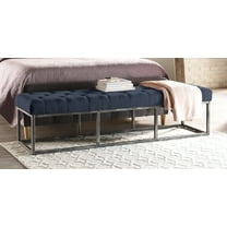 Serta Danes Tufted Bench with Iron Legs
