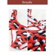 thumbnail image 5 of Womens Tummy Control One Piece Swimsuits Color Block Print Athletic Training Bathing Suits Petite, 5 of 5