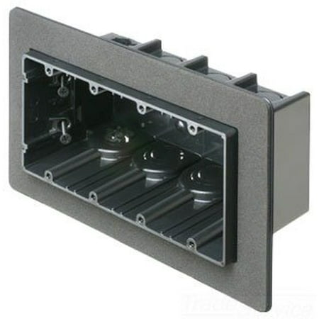 - Arlington F104F Non-Conductive Plastic 4-Gang Single Drywall Non-Metallic Vapor Tight Fixture Box 9.937 Inch x 5.99 Inch x 3.51 Inch 81 Cubic-Inch One-Box
