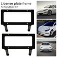 thumbnail image 3 of License Plate Frame for Tesla Model 3 Model Y 2017-2021 Front License Plate Frame Free Perforation American License Plate Mounting Holder Auto Accessories Modification, 3 of 11