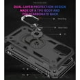 thumbnail image 4 of iPhone 12 Case, iPhone 12 Pro Case with Screen Protector, Military Grade Protective Cases with Ring for iPhone 12/12 Pro (Dark Green), 4 of 12