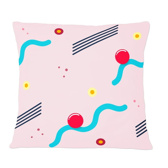 Designart Retro Geometrical Abstract Pattern III' Mid-Century Modern Throw Pillow - 12x20