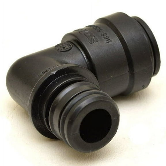 Seatech Boat Elbow Pump Connector 2476-15 | Sea Ray 15 mm Black