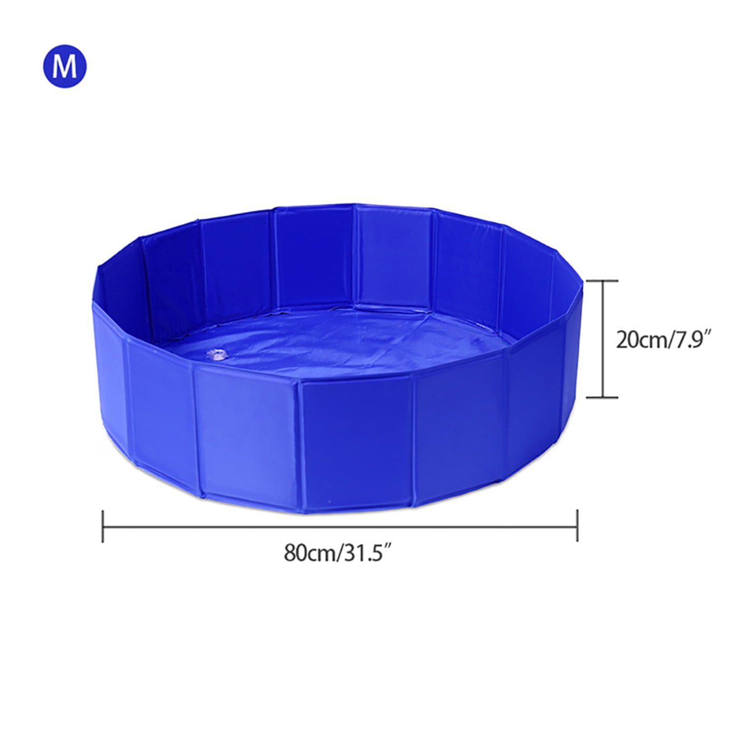 Pefilos Foldable Doggie Swimming Pool for Backyard PVC Outdoor Bathing Tub Dog Pools for Large Small Dogs, Blue M Pefilos Foldable Doggie Swimming Pool for Backyard PVC Outdoor Bathing Tub Dog Pools for Large Small Dogs, Blue M