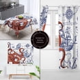 thumbnail image 4 of Blue Nautical Octopus Shower Curtain Set Funny Ocean Kraken Shower Curtains for Bathroom Cool Octopus Decor Polyester Fabric-72" x 72", 4 of 6