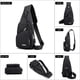 thumbnail image 4 of Bolso Bandolera Bolso Cruzado para Bicicleta para Hombre y Mujer, para Senderismo, Bolso Cruzado Multiusos para el Pecho, 4 of 8