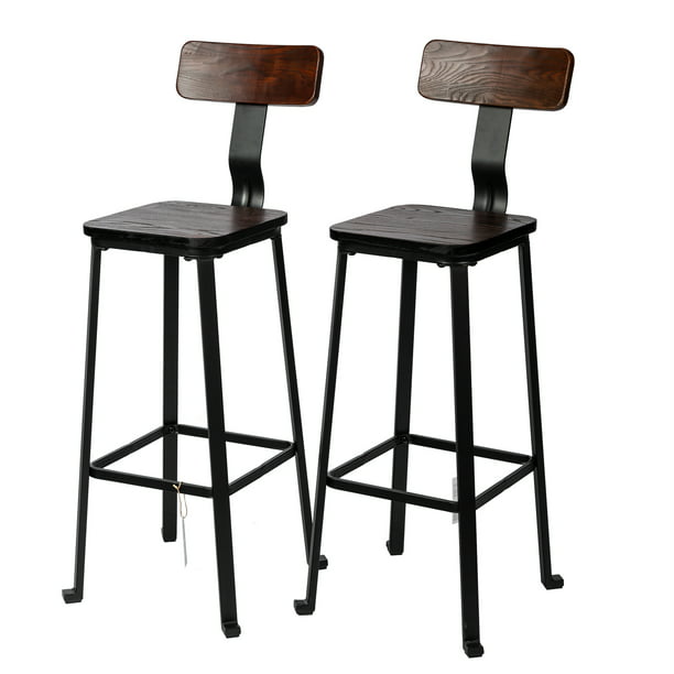 Anself Counter Bar Stools With Backrest, Bar Stool Seat Height For 42 Inch Counter