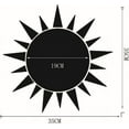 thumbnail image 2 of HSHDLDF Acrylic 3D Sun Mirror Effect Wall Sticker Decal Room Art Mural Decor Removable-Silver, 2 of 2