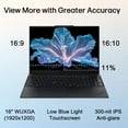 thumbnail image 2 of Lenovo ThinkPad E16 Gen 3 AI Business Laptop 16in Touchscreen FHD+ Display (Intel Ultra 5-225U, 64GB DDR5, 512GB PCIe SSD, Backlit Keyboard, Fingerprint, WiFi 6E +BT, RJ-45, 1080p Webcam, Win 11 Pro), 2 of 7