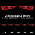thumbnail image 5 of Spec-D Tuning Black Smoke LED Sequential Tail Lights w/ Red Light Strips and Startup Animation Compatible with 2018-2022 Honda Accord 4Dr Sedan, Left + Right Pair Assembly, 5 of 5