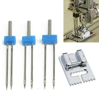 Groove Pintuck Foot With 3 Sizes Double Twin Needles Pin Set for