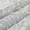 thumbnail image 2 of Country Rustic Tier Curtains and Valance Set, 3 Pieces Grey Leaves Window Treatments for Farmhouse Kitchen Cafe, 52 x 18 & 30 x 36 Inches, Rod Pocket, 2 of 6