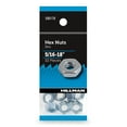 thumbnail image 2 of (10 pack) Hillman Hex Nuts, 5/16-18", Corrosion Resistant, Steel, Zinc Finish, Silver, 10 pack, 2 of 10