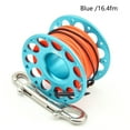 thumbnail image 3 of Redempat Keep Diving Aluminium Spool Reel Polyester Rope Reels Outdoor Activity Underwater Accessories with Double End Hook Blue 30m, 3 of 6