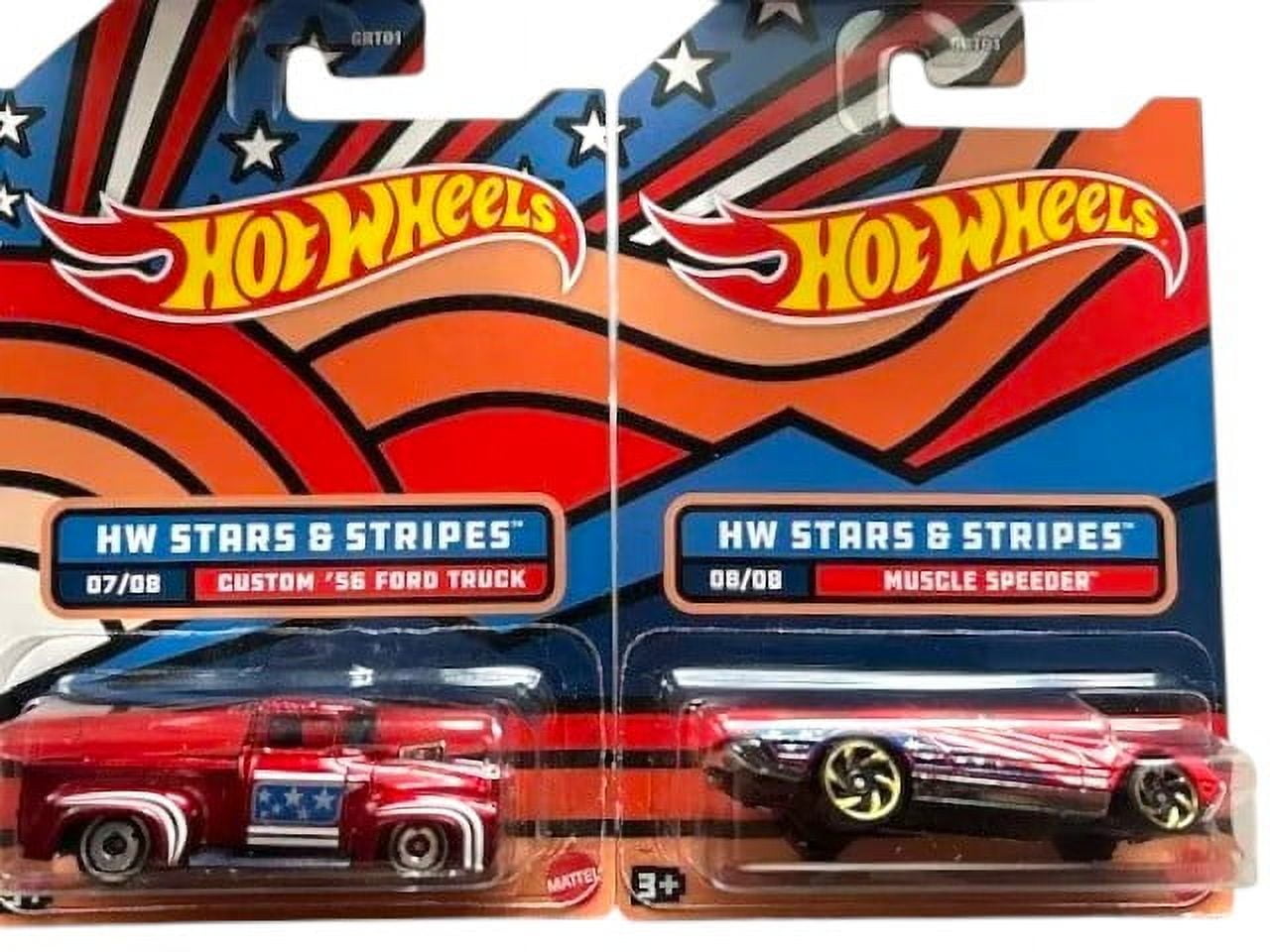 Hot Wheels 2022 HW Stars and Stripes Complete Set of 8 Diecast Vehicles GRT01-956C