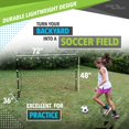 thumbnail image 2 of Sport Squad Competition Soccer Goal, Steel, Black, 6' x 4', 2 of 6