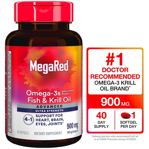 MegaRed Advanced 4in1 900mg, 40 Softgels