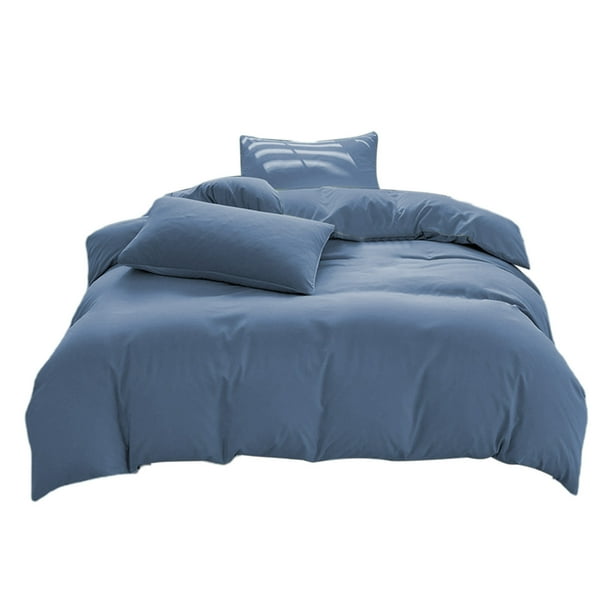 Sofa Vama Ropa de Cama Juego de cama para todas las estaciones: 4 piezas, sábanas lavables de color liso, funda nórdica y fundas de almohada. for Navideño