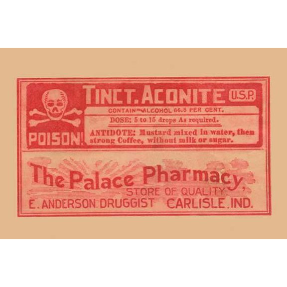 Tincture Aconite-Fine Art Canvas Print (20" x 30")