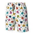 thumbnail image 4 of Susaid Ladybugs And Flowers Print Men's Swim Trunks Hawaiian Bathing Mesh Lining Suit Swimsuits Beach Shorts with Pockets-Large, 4 of 6