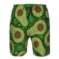 thumbnail image 4 of Disketp Men'S Swim Trunks Hawaiian Breathable Surf Beach Swimsuits Mesh Lining Beach Shorts With Pockets-Big Colorful Avocados, 4 of 9