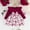 Wine, variant on IVEYRTF Girls Long Sleeve Dress with Small Fly Sleeve and Bow Print Round Neck Comfortable Everyday Wear Soft Breathable Fabric for Daily Travel Home Holiday(Pink,12 Months)