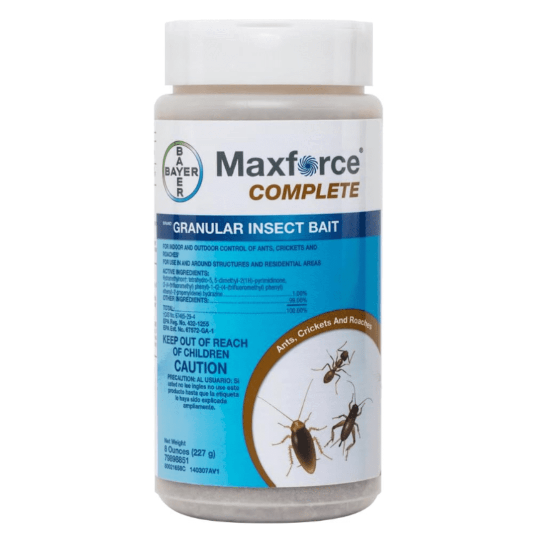 Max Force Complete (8 oz) Granular Insect Bait | Premium USA Supply Gloves for Safe Eradication | USA Supply Pest ID Card