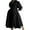 Black, variant on Elegant Women Plus Size Maxi Shirt Dress Long Sleeve Button Smocked Waist Loose Swing Long Dress with Pockets