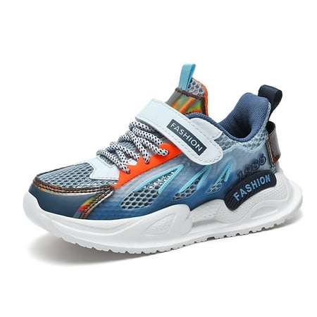 

Engtoy Kids Boys Girls Running Shoes Casual Shoes Comfortable Fashion Light Weight Slip on Cushion Hook and Loop
