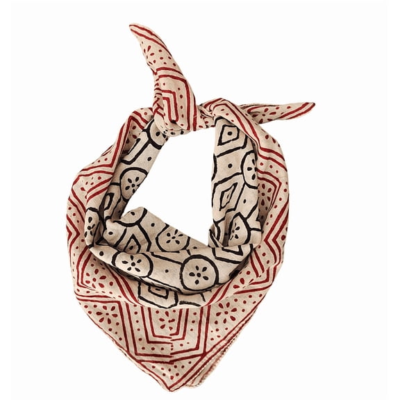 Pavish Export 100% Cotton Bandanas Neckerchief Boho Soft Cotton Square Scarf Gift Handkerchief