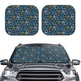 thumbnail image 2 of Vsdgher Bicycle Colorful Print Car Windshield Sun Shade, Reflective Sunshade Window Sunshade Sun Visor Protector Fit for Cars,Trucks,SUVs-Large, 2 of 6