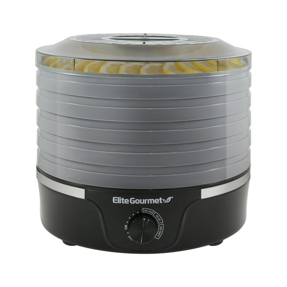 Deshidratador de alimentos Elite Gourmet EFD319DKG 5 bandejas 11.4 L negro