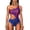 Blue, variant on Swimsuits for Women Plus in Clothing,AXXD One-Piece Swimsuit Show Printing Wire Free With Pad Flowers Sexy Bikini Set For New Arrival Blue 8