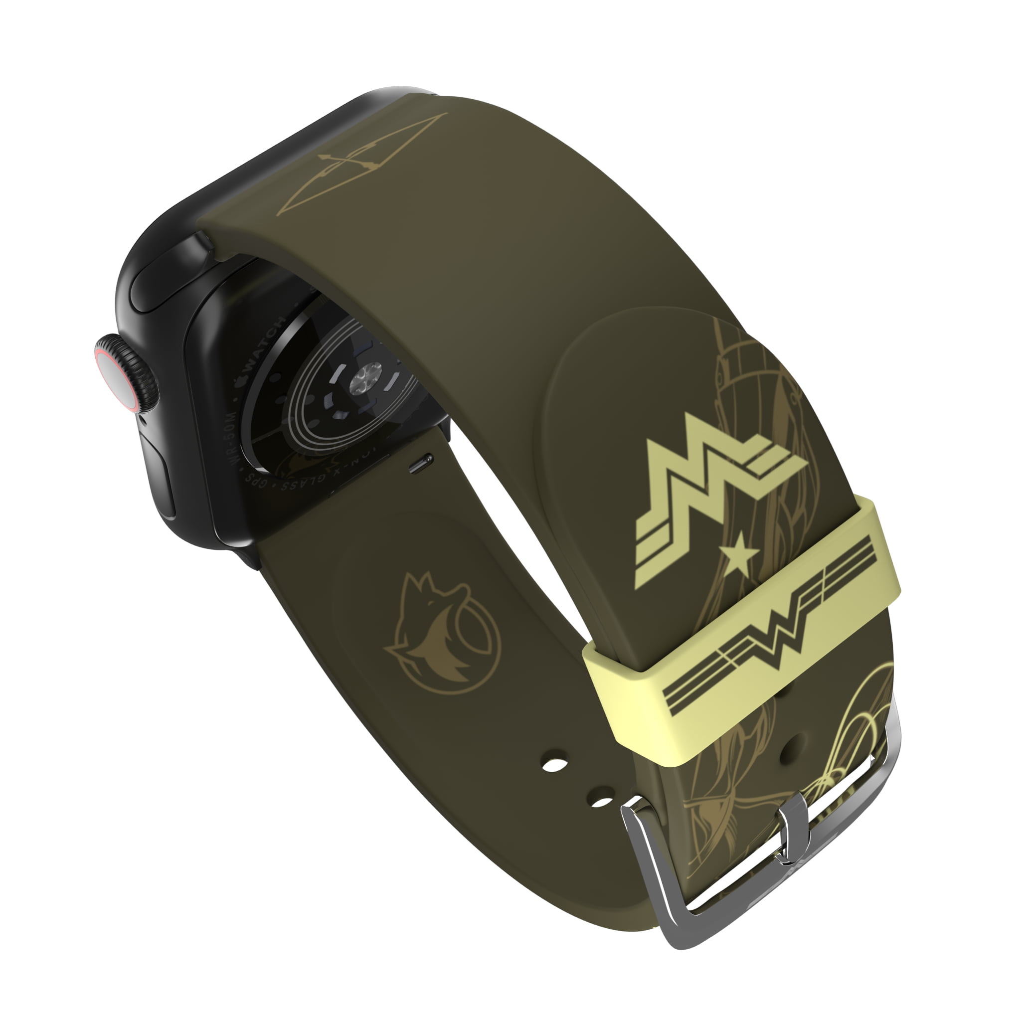 DC Comics - Wonder Woman 1984 Warrior Shadows Edition - Officially Licensed  Silicone Smartwatch Band Compatible with Apple Watch (38/40mm and 42/44mm)  