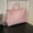 Pink, variant on Letter Print Tote Bag  PU Leather Shoulder Bag  Women‘s Large Capacity Handbag For Daily Use