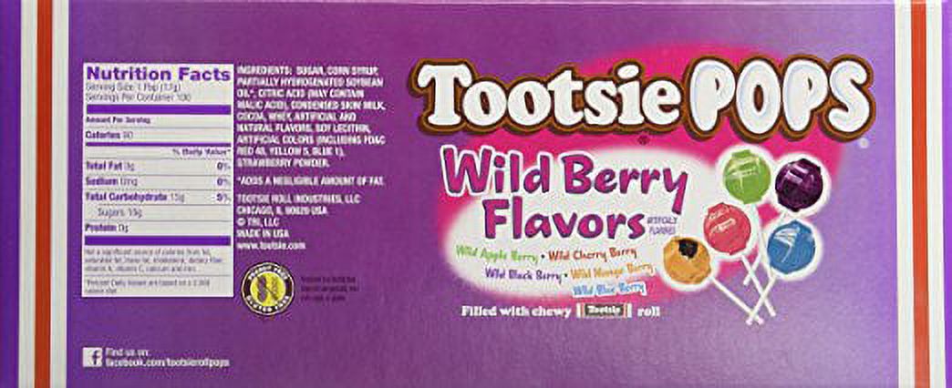 Tootsie Pops Assorted Flavor Lollipops, 0.6 Oz., 100 Count