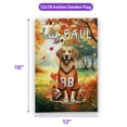 thumbnail image 5 of Hello Fall Golden Retriever Football Welcome Autumn with Leaves Pumpkins Garden Flag 12x18in Double Sided Goldens Dog Lover Gifts Idea Outdoor Decor - 00012, 5 of 5