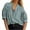 Green, variant on OBEEII Striped Tops for Women Puff Sleeve Deep V-Neck Blouses Casual T-Shirts Summer Business Clothes