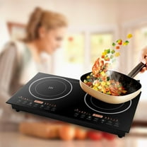 Portable Induction Cooktop Countertop Dual Cooker Burner Stove Hot Plate LED Display 8 Gear