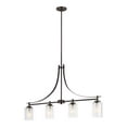 thumbnail image 1 of Generation 6637304EN3-710 4-Light Linear Hanging Pendant, Bronze, 24.75"H, A19, 1 of 1