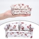 thumbnail image 4 of 1:12 Casa de muñecas en miniatura con pequeño sofá estilo flor, sillón, muebles para muñecas Sofá doble, 4 of 8