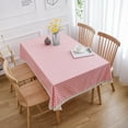 thumbnail image 3 of Nvzi Mantel pequeño de estilo campestre con estampado de amor rosa, mantel de mesa de té para el hogar, encaje de ganchillo (260 * 140 cm), 3 of 4