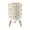 Color 1, variant on Small Trash Can with Lid Nature Inspired Animal Paw Prints Leaves Earthy Tones 1.8 Gallon Dog Proof Trash Can Round Garbage Can Waste Bin Wastebasket for Bathroom Bedroom Living Room