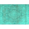 thumbnail image 1 of Ahgly Company Indoor Rectangle Persian Turquoise Blue Traditional Area Rugs, 2' x 3', 1 of 4