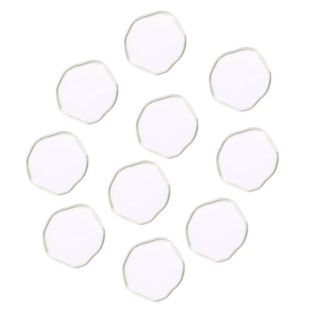 Botones electrochapados Unique Bargains de 10 piezas, botones de plástico con shank para ropa, camisas, suéteres, decoraciones blancas