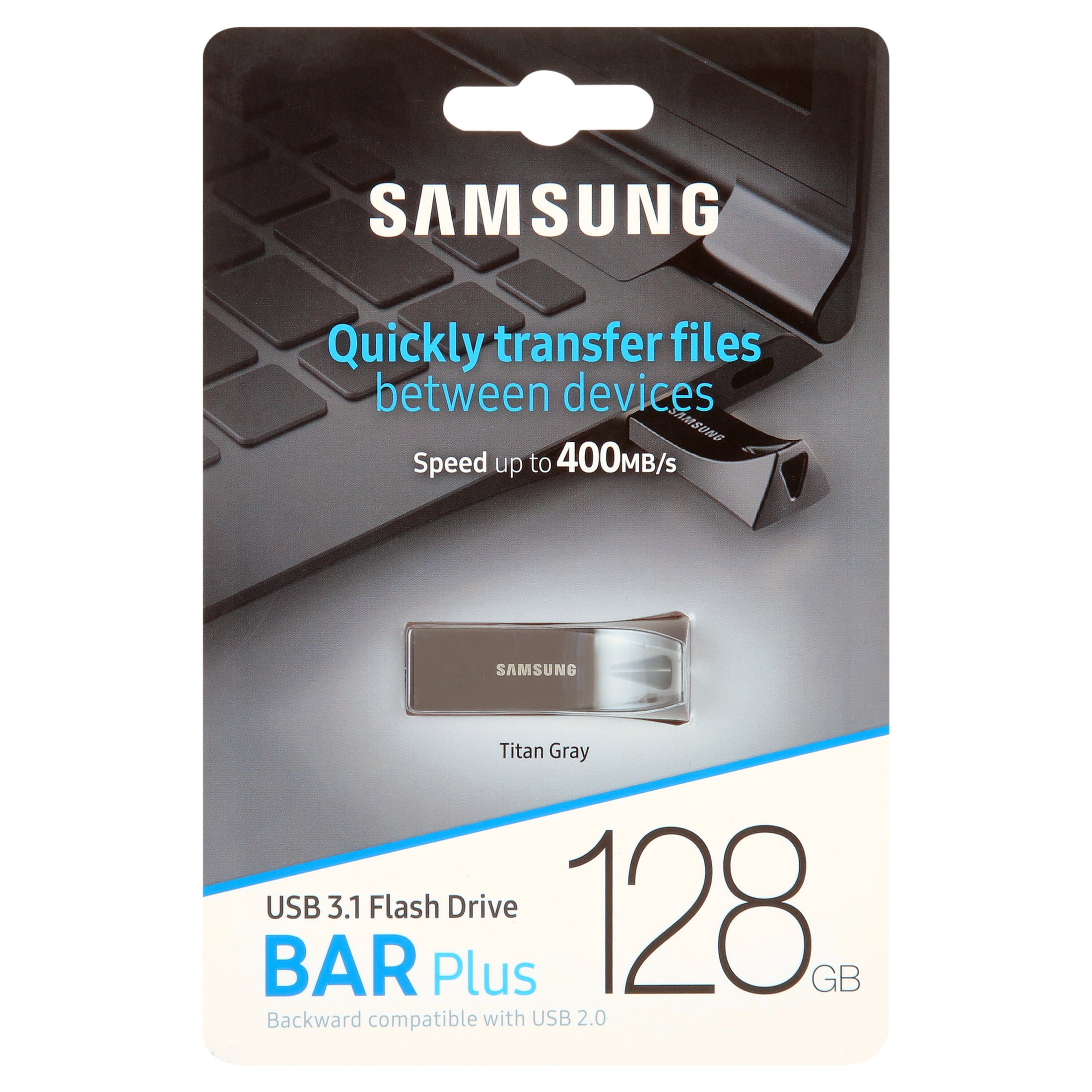SAMSUNG 128GB Bar Plus Titan Gray USB Flash Drive