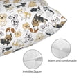 thumbnail image 5 of Disketp Pillow Covers I Love Dogs Pattern Throw Pillow Case Cushion Covers,Cushion For Bedroom,Couch,Home (Pillow core not included)-14"X20", 5 of 8