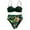 Green, variant on Plus size Swimsuits Women Print Bikini Push-Up Pad Swimwear Swimsuit Beachwear Set Black 8(L)